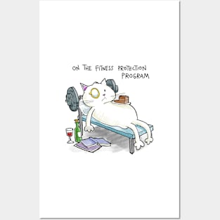 Dapper Cat Fitness Protection Posters and Art